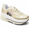 Comandă Încălțăminte Damă, la Reducere  Pantofi sport LIU JO aurii, MAXWOA2, din material textil si piele ecologica Branduri de top ✓