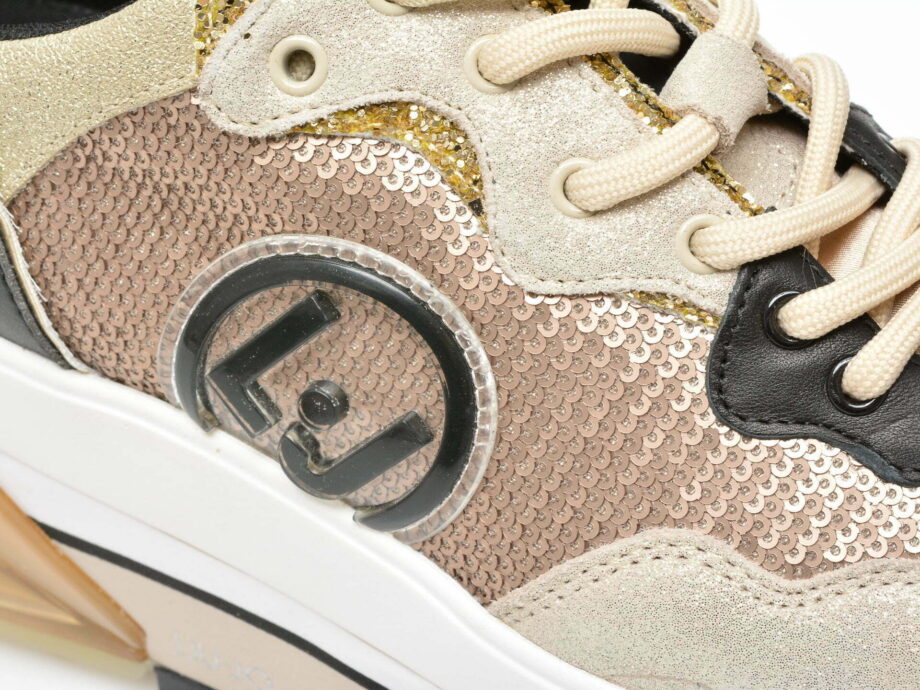 Comandă Încălțăminte Damă, la Reducere  Pantofi sport LIU JO bej, MAXWOA1, din material textil si piele naturala Branduri de top ✓