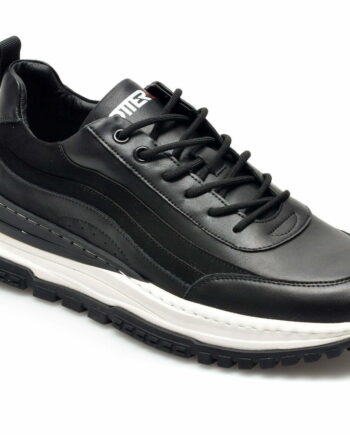 Comandă Încălțăminte Damă, la Reducere  Pantofi sport OTTER negri, T1689, din piele naturala Branduri de top ✓