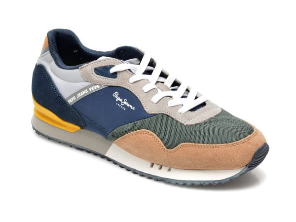 Comandă Încălțăminte Damă, la Reducere  Pantofi sport PEPE JEANS maro, MS30822, din material textil si piele naturala Branduri de top ✓