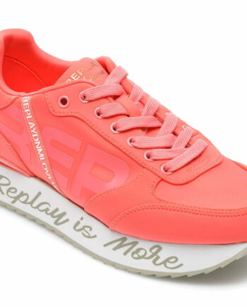 Comandă Încălțăminte Damă, la Reducere  Pantofi sport REPLAY portocalii, WS6364T, din material textil Branduri de top ✓