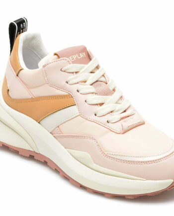 Comandă Încălțăminte Damă, la Reducere  Pantofi sport REPLAY roz, WS4V02S, din material textil si piele ecologica Branduri de top ✓