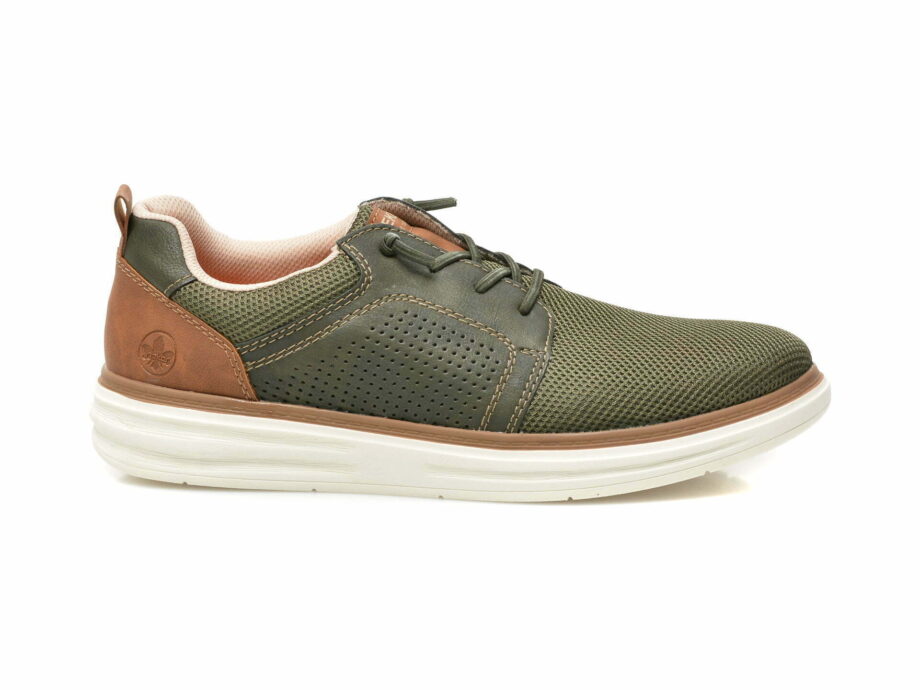 Comandă Încălțăminte Damă, la Reducere  Pantofi sport RIEKER kaki, B6322, din material textil Branduri de top ✓