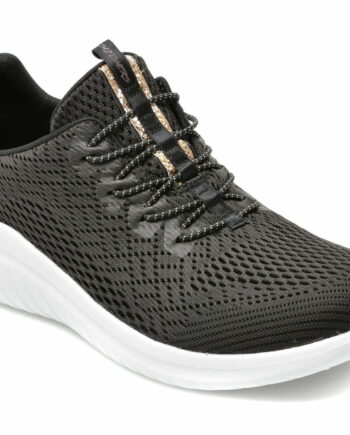 Comandă Încălțăminte Damă, la Reducere  Pantofi sport SKECHERS alb-negru, ULTRA FLEX 2, din material textil Branduri de top ✓