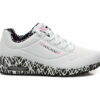 Comandă Încălțăminte Damă, la Reducere  Pantofi sport SKECHERS alb-negru, UNO, din piele ecologica Branduri de top ✓
