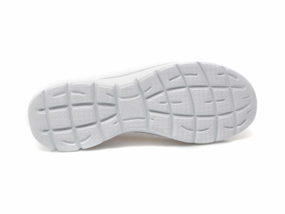 Comandă Încălțăminte Damă, la Reducere  Pantofi sport SKECHERS albi, SUMMITS, din material textil Branduri de top ✓