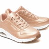 Comandă Încălțăminte Damă, la Reducere  Pantofi sport SKECHERS aurii, UNO, din piele ecologica Branduri de top ✓