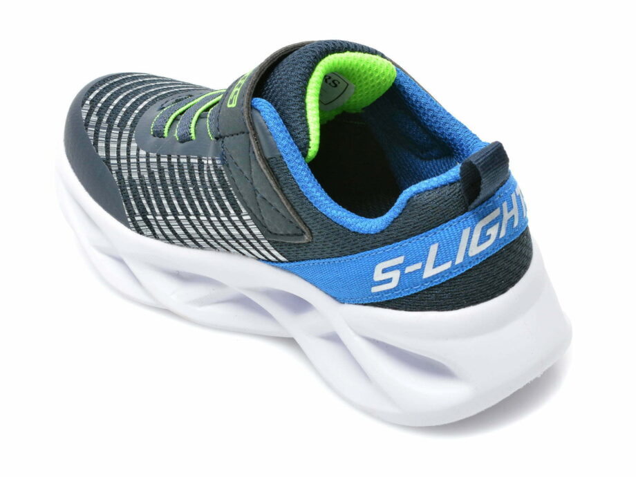 Comandă Încălțăminte Damă, la Reducere  Pantofi sport SKECHERS bleumarin, TWISTY BRIGHTS, din material textil si piele ecologica Branduri de top ✓
