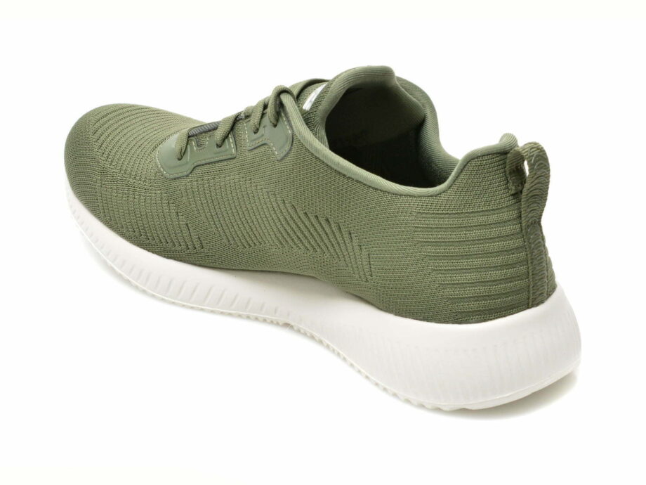 Comandă Încălțăminte Damă, la Reducere  Pantofi sport SKECHERS kaki, BOBS SQUAD, din material textil Branduri de top ✓