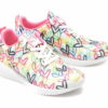 Comandă Încălțăminte Damă, la Reducere  Pantofi sport SKECHERS multicolori, BOBS SQUAD, din material textil Branduri de top ✓