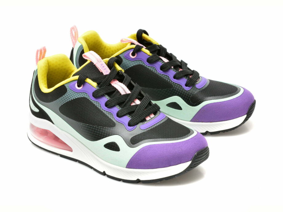Comandă Încălțăminte Damă, la Reducere  Pantofi sport SKECHERS multicolori, UNO 2, din material textil si piele ecologica Branduri de top ✓