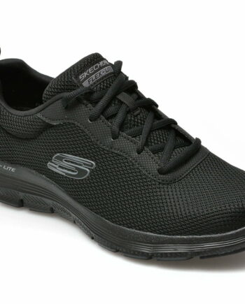 Comandă Încălțăminte Damă, la Reducere  Pantofi sport SKECHERS negri, FLEX ADVANTAGE 4, din material textil Branduri de top ✓
