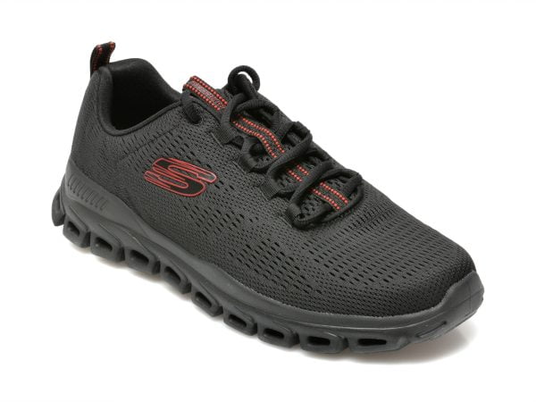 Comandă Încălțăminte Damă, la Reducere  Pantofi sport SKECHERS negri, GLIDE-STEP, din material textil Branduri de top ✓
