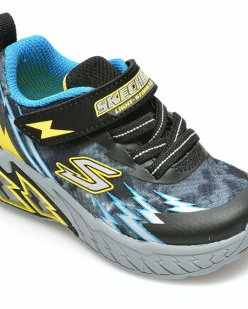 Comandă Încălțăminte Damă, la Reducere  Pantofi sport SKECHERS negri, LIGHT STORM 2, din material textil Branduri de top ✓