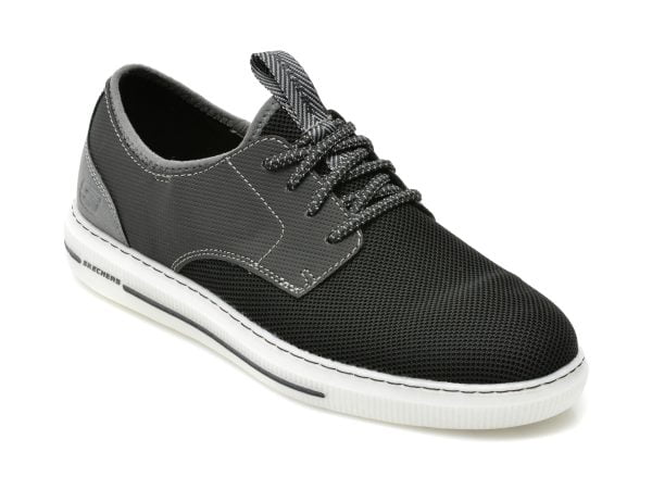 Comandă Încălțăminte Damă, la Reducere  Pantofi sport SKECHERS negri, PERTOLA, din material textil Branduri de top ✓