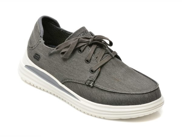 Comandă Încălțăminte Damă, la Reducere  Pantofi sport SKECHERS negri, PROVEN, din material textil Branduri de top ✓