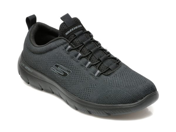 Comandă Încălțăminte Damă, la Reducere  Pantofi sport SKECHERS negri, SUMMITS, din material textil Branduri de top ✓