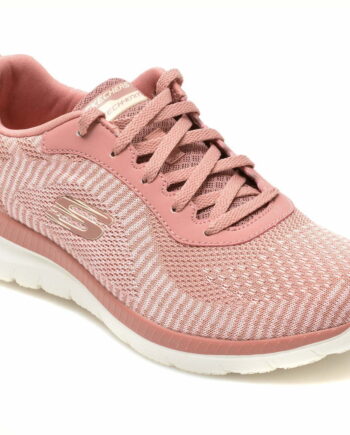 Comandă Încălțăminte Damă, la Reducere  Pantofi sport SKECHERS roz, BOUNTIFUL, din material textil Branduri de top ✓
