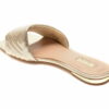 Comandă Încălțăminte Damă, la Reducere  Papuci ALDO aurii, CLEONA710, din piele ecologica Branduri de top ✓