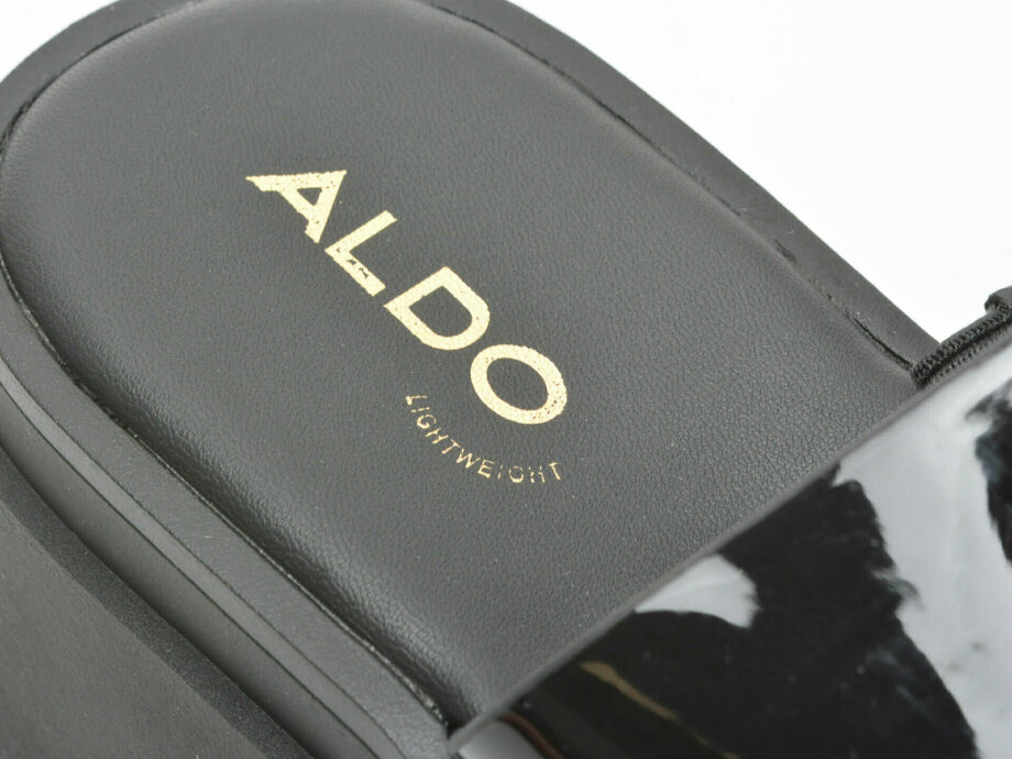 Comandă Încălțăminte Damă, la Reducere  Papuci ALDO negri, PHELIX001, din piele ecologica Branduri de top ✓