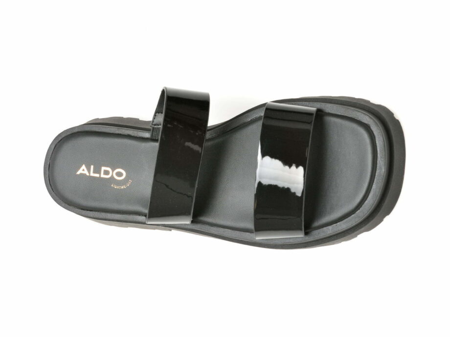 Comandă Încălțăminte Damă, la Reducere  Papuci ALDO negri, PHELIX001, din piele ecologica Branduri de top ✓
