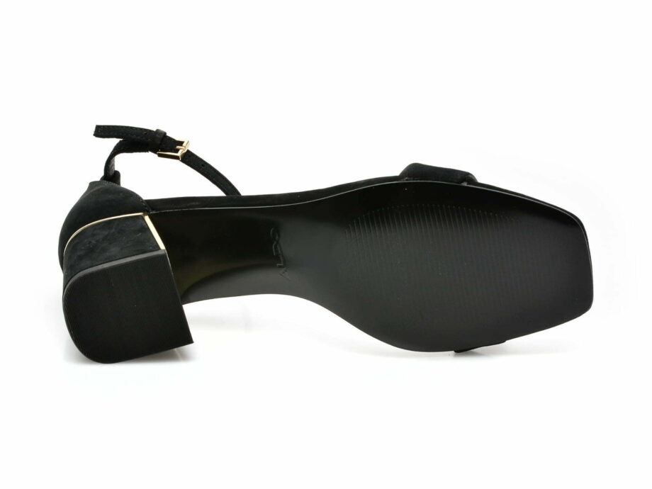 Comandă Încălțăminte Damă, la Reducere  Sandale ALDO negre, KEDEAVIEL001, din nabuc Branduri de top ✓