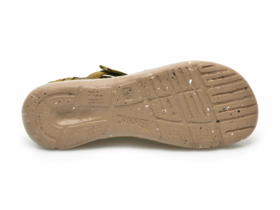 Comandă Încălțăminte Damă, la Reducere  Sandale CAMPER kaki, K100801, din material textil si piele naturala Branduri de top ✓