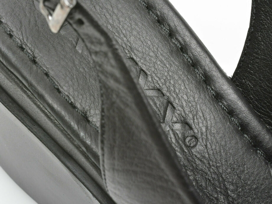 Comandă Încălțăminte Damă, la Reducere  Sandale GRYXX negre, 130101, din piele naturala Branduri de top ✓