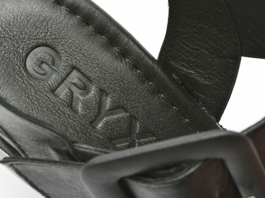Comandă Încălțăminte Damă, la Reducere  Sandale GRYXX negre, 130102, din piele naturala Branduri de top ✓