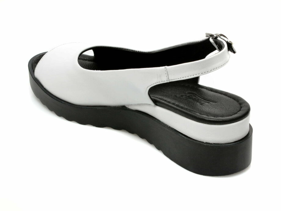 Comandă Încălțăminte Damă, la Reducere  Sandale IMAGE albe, 2740, din piele naturala Branduri de top ✓