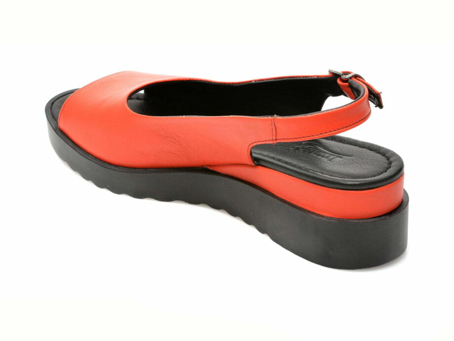 Comandă Încălțăminte Damă, la Reducere  Sandale IMAGE rosii, 2740, din piele naturala Branduri de top ✓
