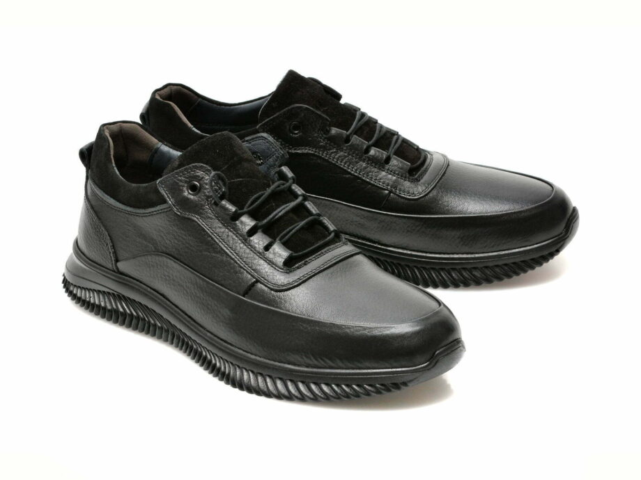 Comandă Încălțăminte Damă, la Reducere  Pantofi BRAVELLI negri, 401019, din piele naturala Branduri de top ✓