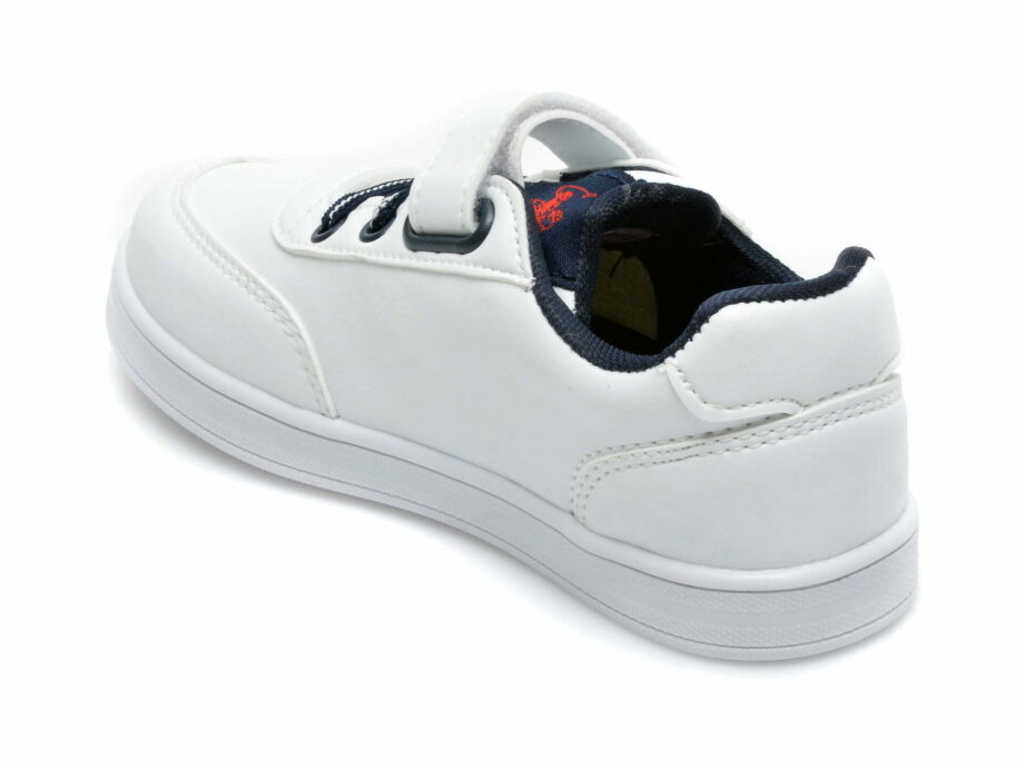 Comandă Încălțăminte Damă, la Reducere  Pantofi sport US POLO ASSN albi, CAMERON WT, din piele ecologica Branduri de top ✓