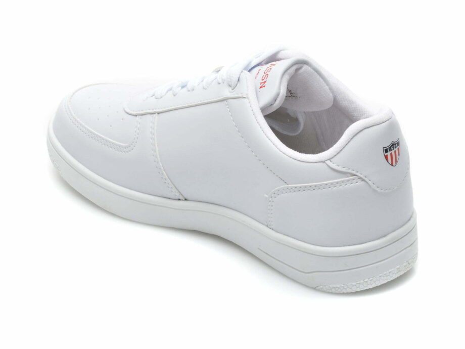 Comandă Încălțăminte Damă, la Reducere  Pantofi sport US POLO ASSN albi, DIMLER WMN, din piele ecologica Branduri de top ✓