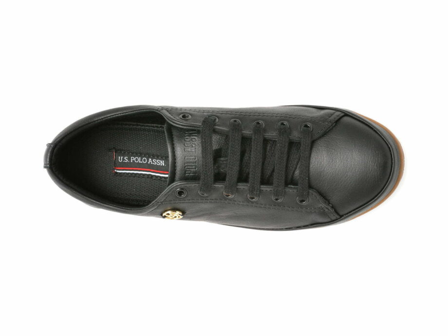 Comandă Încălțăminte Damă, la Reducere  Pantofi sport US POLO ASSN negri, JOJO, din piele naturala Branduri de top ✓