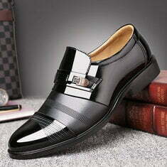 Comandă Încălțăminte Damă, la Reducere  Men Comfortable Leather Business Lace Up Formal Shoes Branduri de top ✓