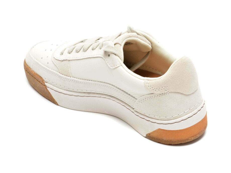Comandă Încălțăminte Damă, la Reducere  Pantofi CLARKS albi, CRACOLA, din piele naturala Branduri de top ✓