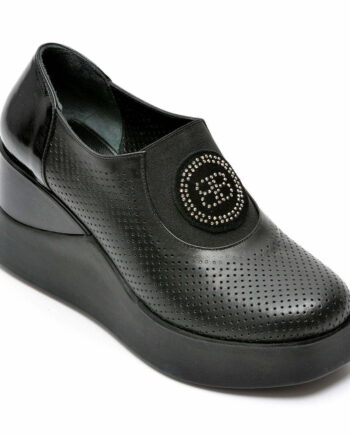 Comandă Încălțăminte Damă, la Reducere  Pantofi EPICA negri, 131357, din piele naturala Branduri de top ✓