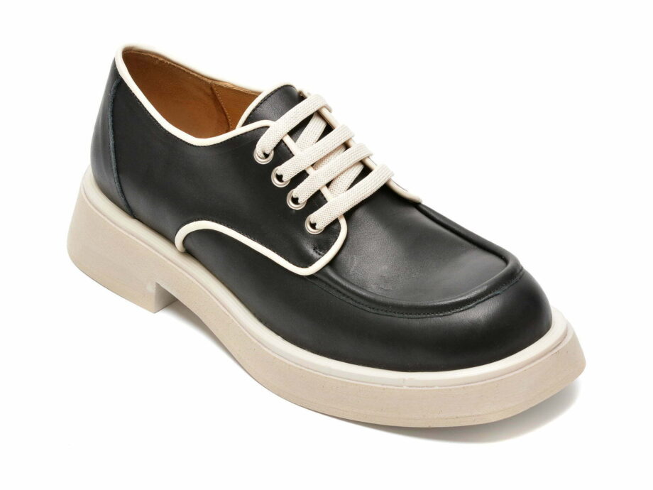 Comandă Încălțăminte Damă, la Reducere  Pantofi IMAGE negri, 231071, din piele naturala Branduri de top ✓