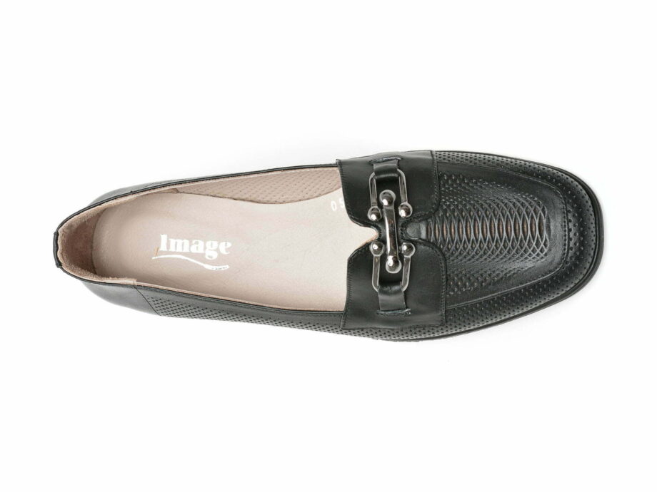 Comandă Încălțăminte Damă, la Reducere  Pantofi IMAGE negri, 575029, din piele naturala Branduri de top ✓