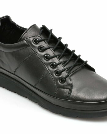 Comandă Încălțăminte Damă, la Reducere  Pantofi IMAGE negri, 984015, din piele naturala Branduri de top ✓