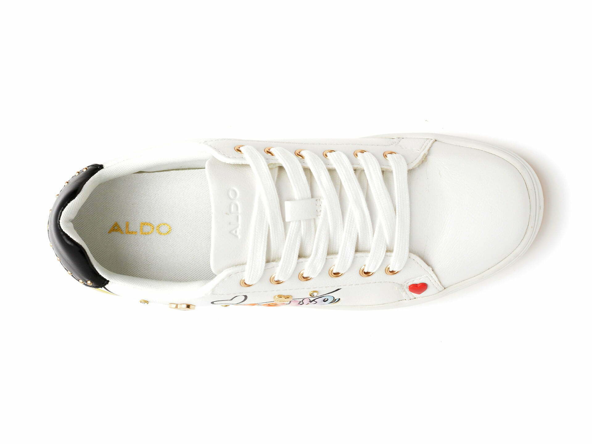 Comandă Încălțăminte Damă, la Reducere  Pantofi sport ALDO albi, LOVEMORE965, din piele ecologica Branduri de top ✓