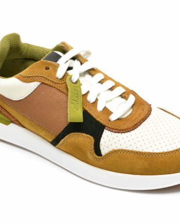 Comandă Încălțăminte Damă, la Reducere  Pantofi sport CLARKS kaki, RACLITO, din piele intoarsa Branduri de top ✓