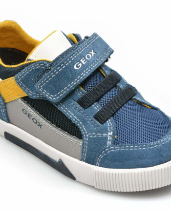 Comandă Încălțăminte Damă, la Reducere  Pantofi sport GEOX albastri, B25A7A, din material textil si piele intoarsa Branduri de top ✓