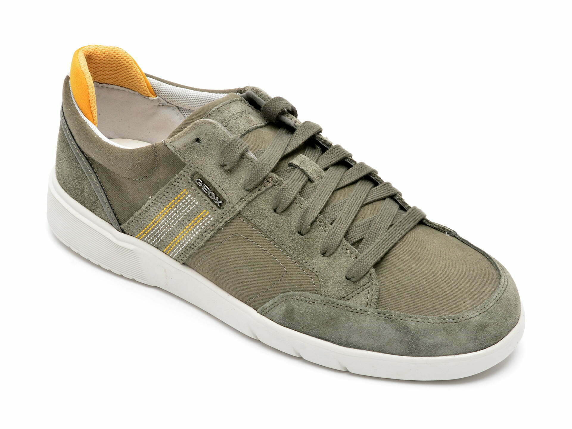 Comandă Încălțăminte Damă, la Reducere  Pantofi sport GEOX kaki, U25CYA, din material textil si piele naturala Branduri de top ✓
