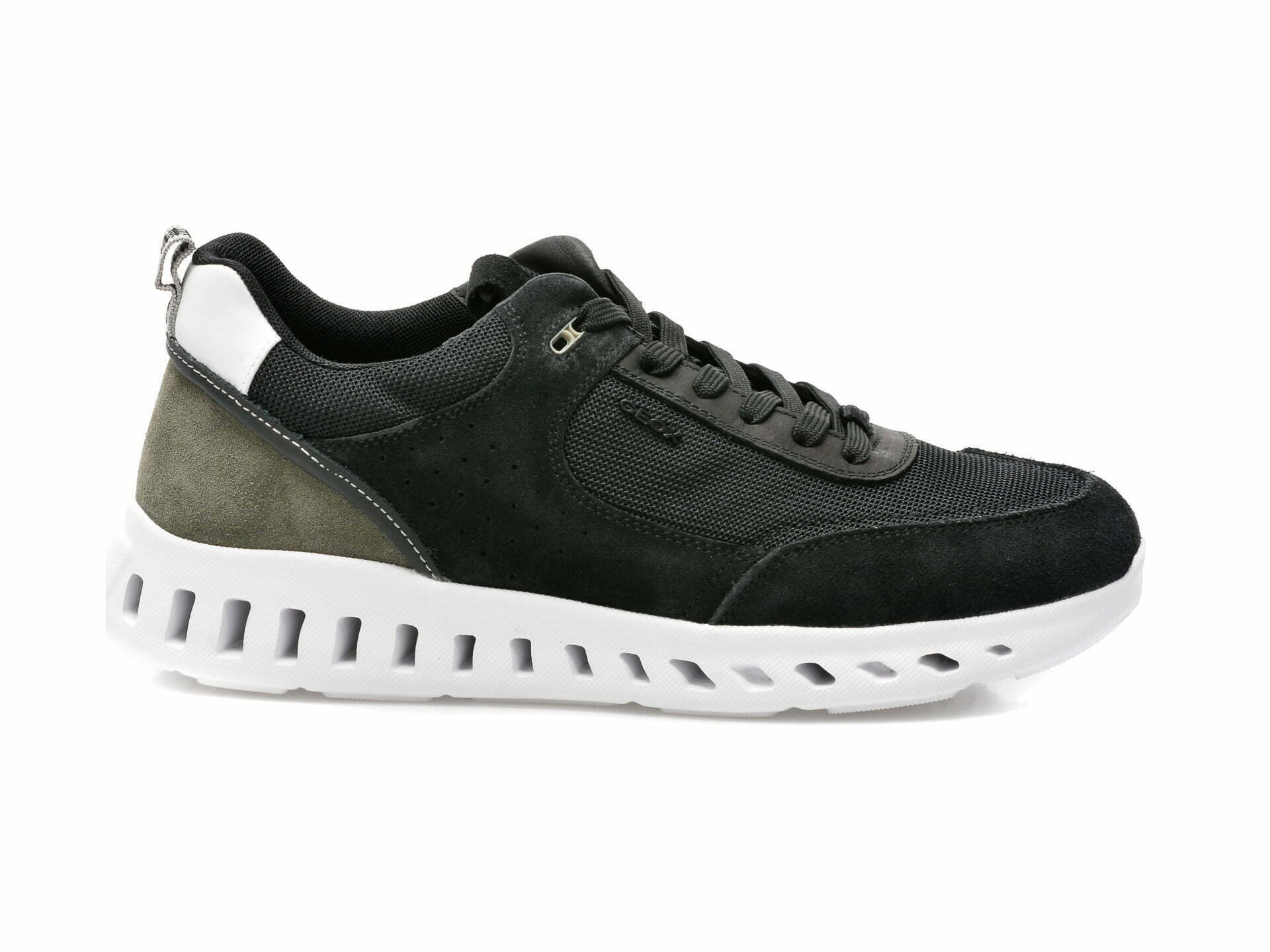 Comandă Încălțăminte Damă, la Reducere  Pantofi sport GEOX negri, U25DYA, din material textil si piele intoarsa Branduri de top ✓
