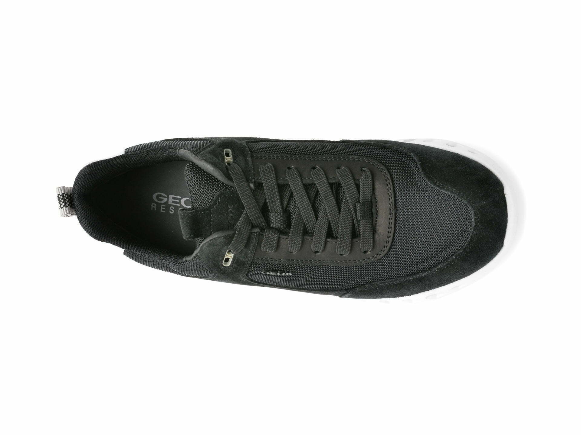 Comandă Încălțăminte Damă, la Reducere  Pantofi sport GEOX negri, U25DYA, din material textil si piele intoarsa Branduri de top ✓