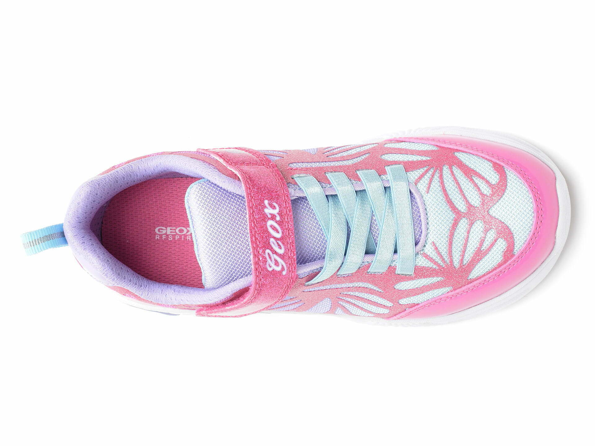 Comandă Încălțăminte Damă, la Reducere  Pantofi sport GEOX roz, J25E9B, din material textil si piele ecologica Branduri de top ✓