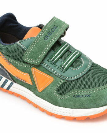 Comandă Încălțăminte Damă, la Reducere  Pantofi sport GEOX verzi, B253CA, din material textil si piele intoarsa Branduri de top ✓