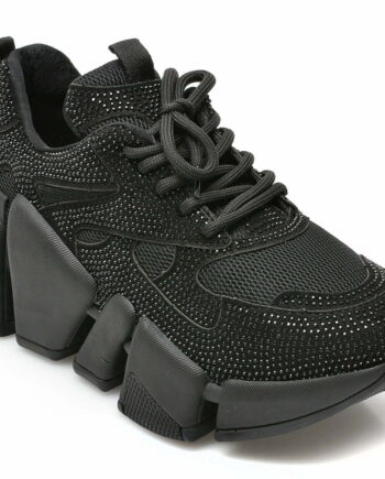 Comandă Încălțăminte Damă, la Reducere  Pantofi sport GRYXX negri, P145, din material textil Branduri de top ✓